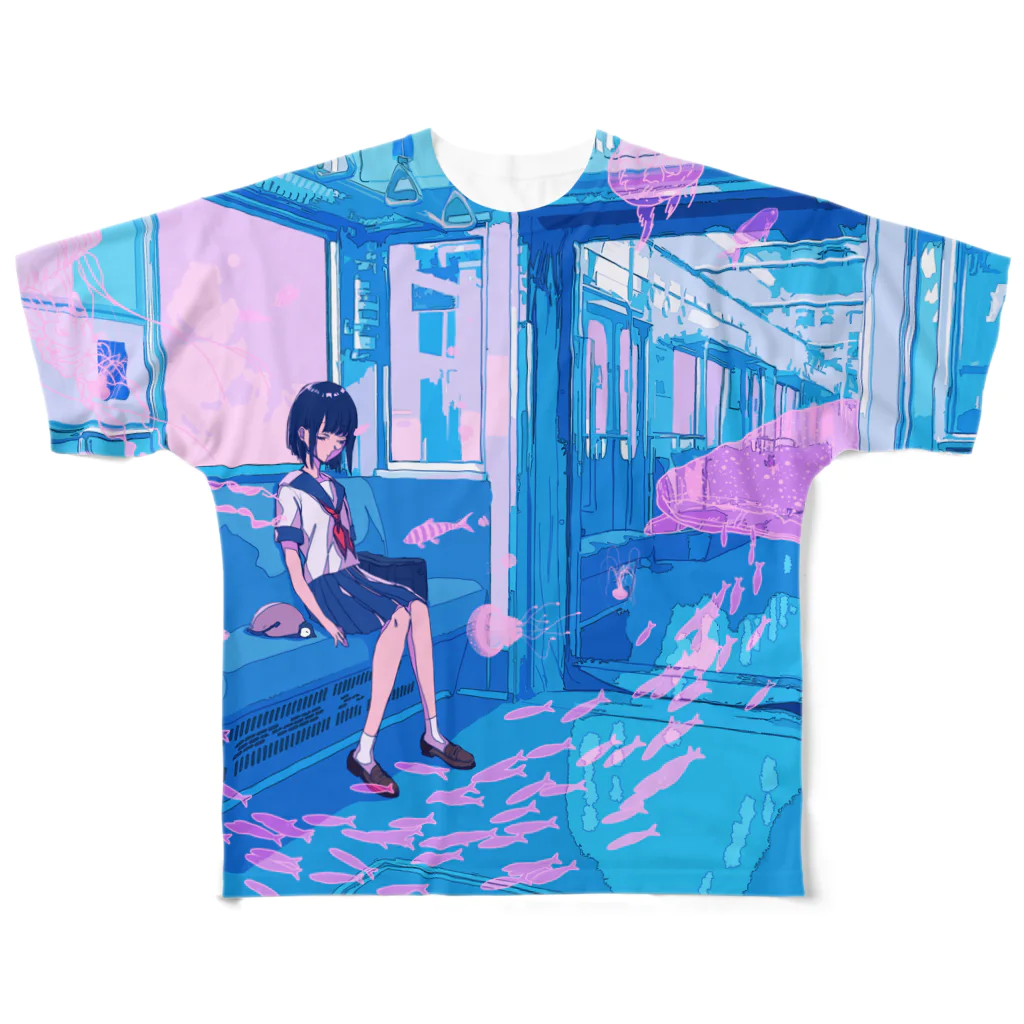 FAULHEITのリライリカラリ All-Over Print T-Shirt