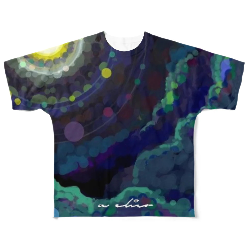 ælicoのmoonlight garden 01 All-Over Print T-Shirt