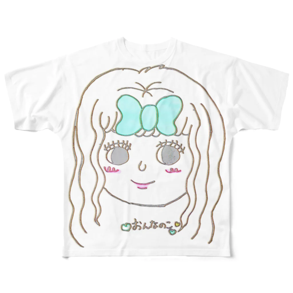 おてふき仙人のかわいいかわいいきょうこちゃん フルグラフィックTシャツ