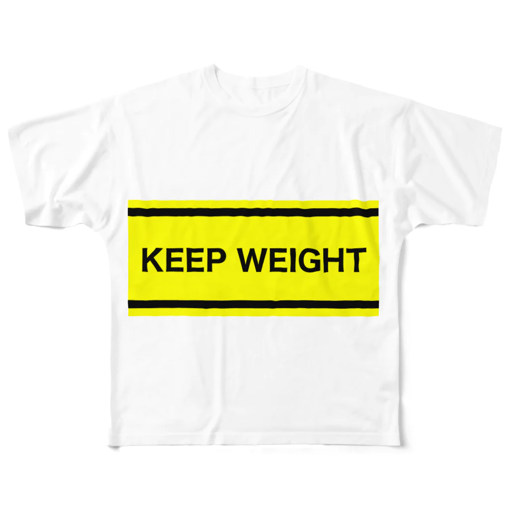 MedusasのKEEP WEIGHT⚠️ フルグラフィックTシャツ