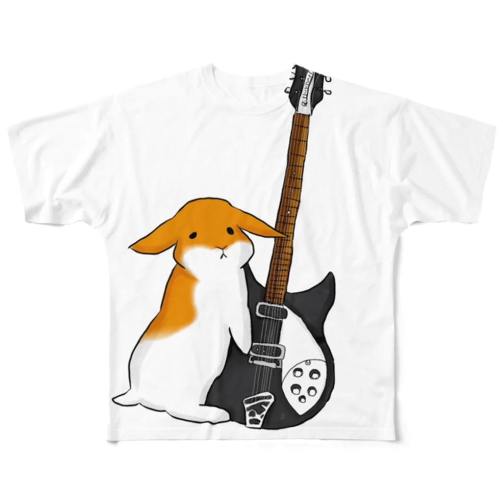 KIYONO(theNIMITZ)のtheNIMITZうさぎ② フルグラフィックTシャツ