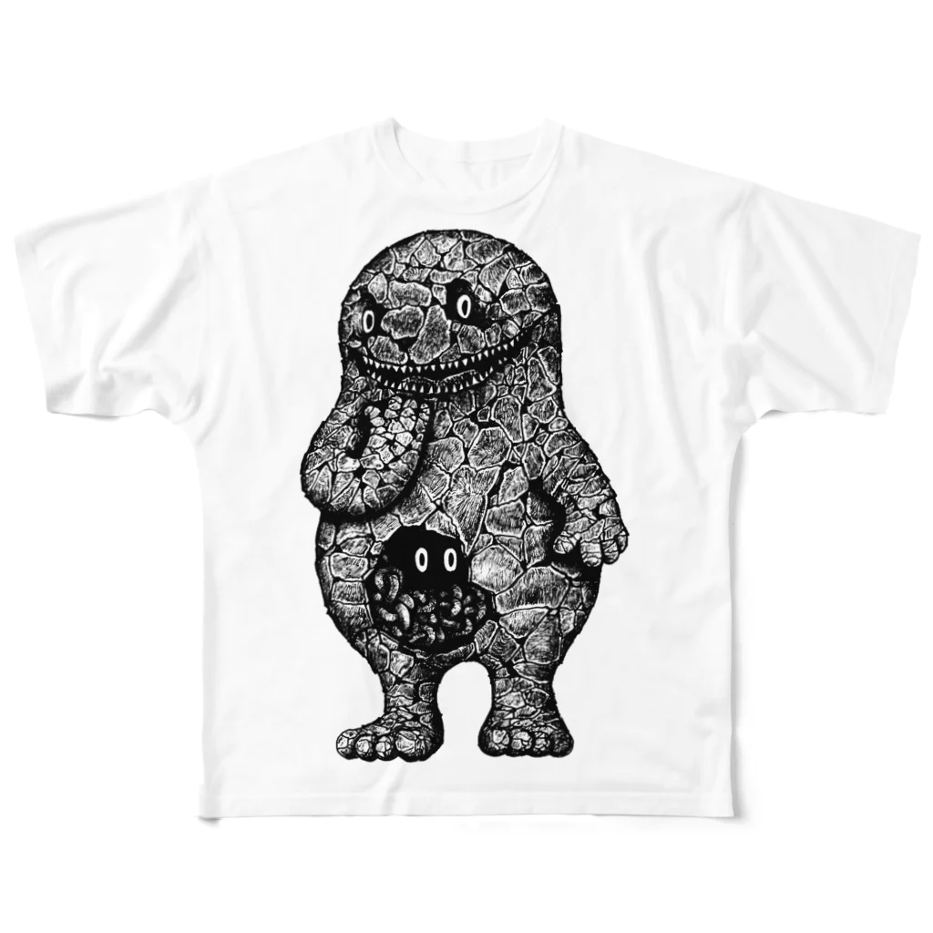  Dark blancoのDark blanco "Monster 13" フルグラフィックTシャツ