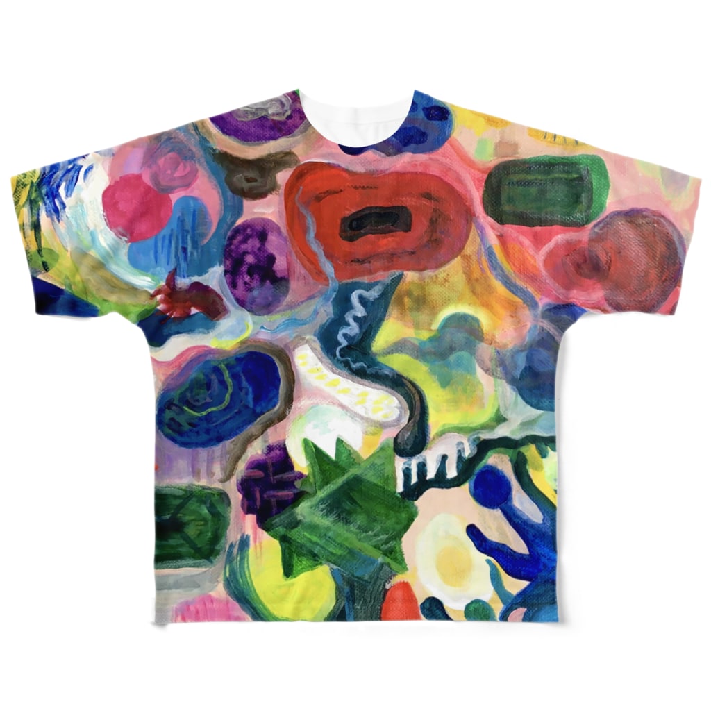かなもけんの謎の種の庭 All-Over Print T-Shirt
