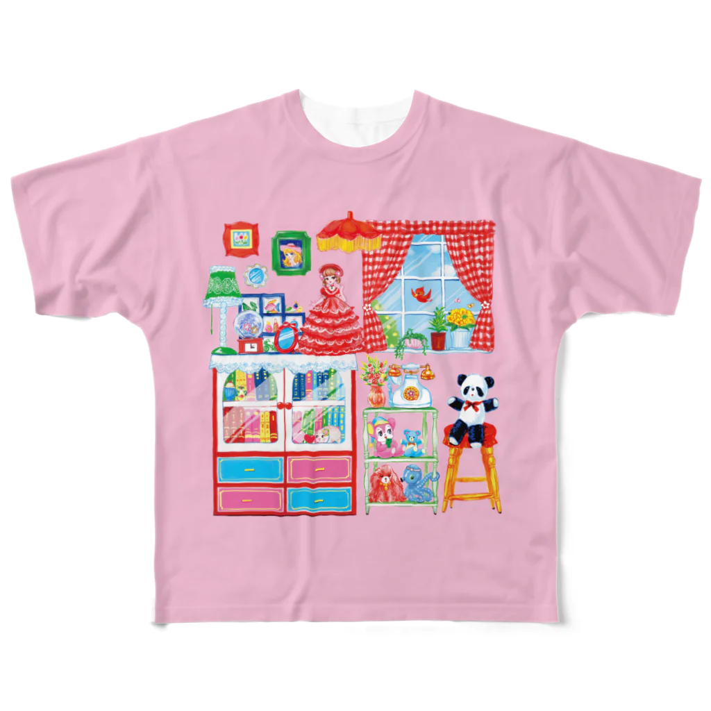 おまけ星のようこその部屋 All-Over Print T-Shirt