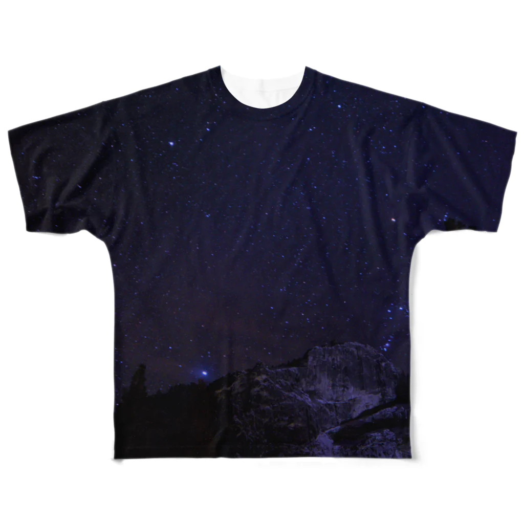 ぷらっこのヨセミテの星空2 フルグラフィックTシャツ