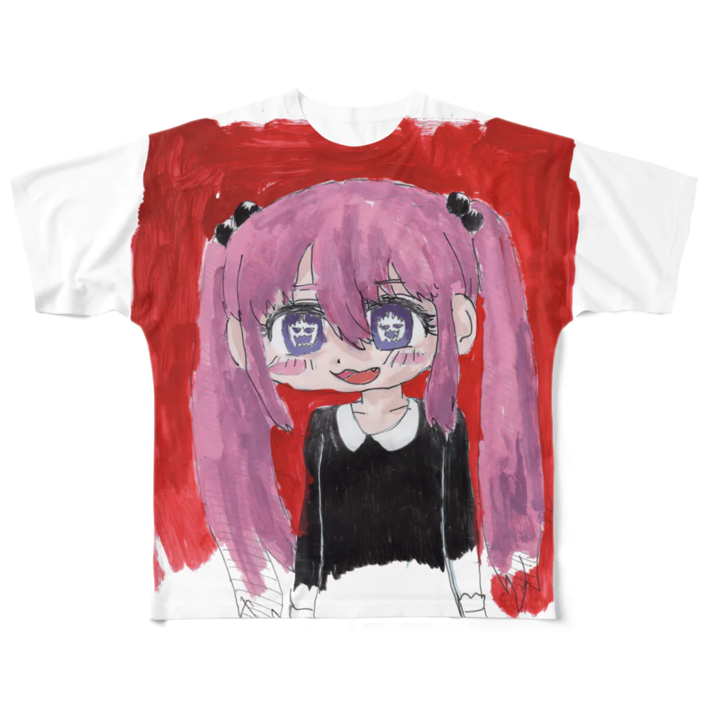 etoxuのはろいんちゃん フルグラフィックTシャツ