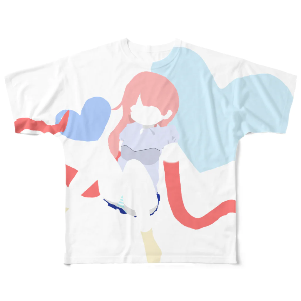 小雨屋さんは静かに暮らしていたいの夕子ちゃん第２弾 All-Over Print T-Shirt