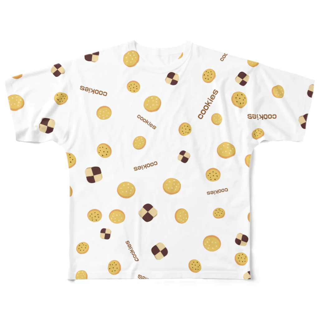 ぷるんぷるんストアのクッキーズ All-Over Print T-Shirt