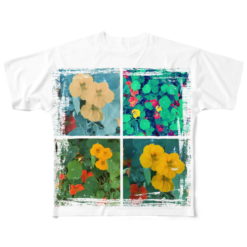 ami_taiのナスタチウムたちのつぶやき All-Over Print T-Shirt