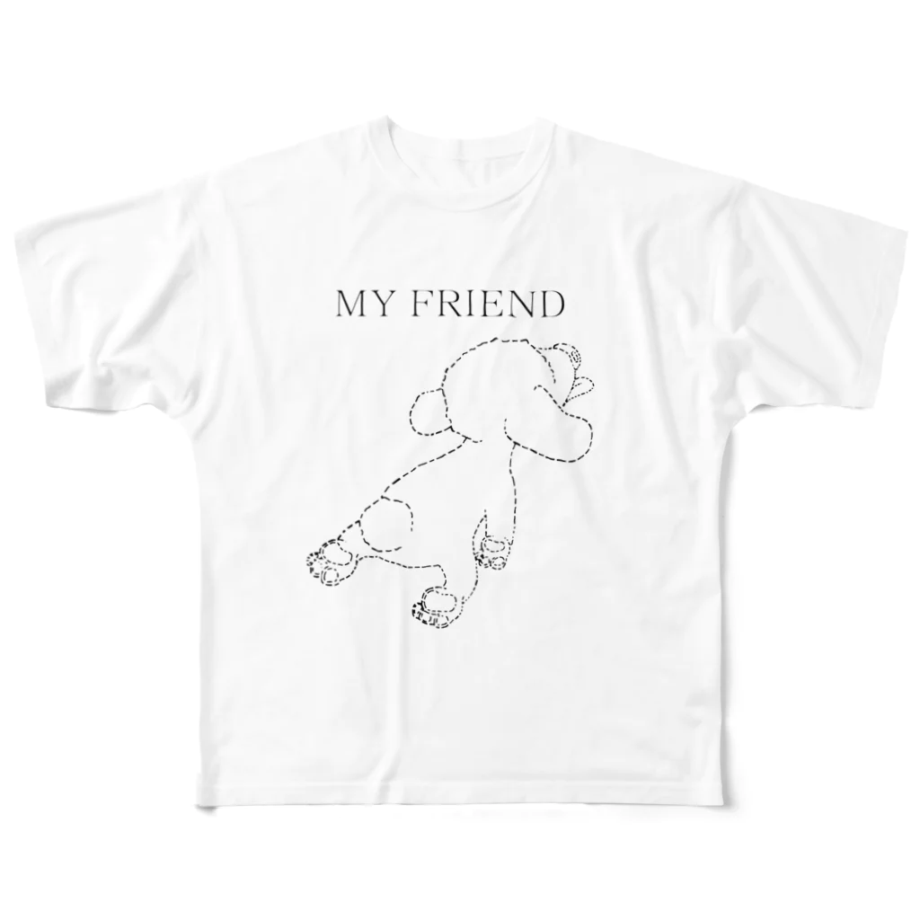 Hi-Bo©️のＭＹ　ＦＲＩＥＮＤ フルグラフィックTシャツ