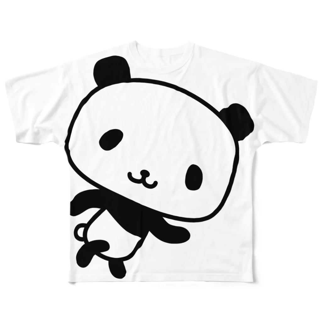 CherryCherryDesignのそろ ぱんだ solo Panda フルグラフィックTシャツ