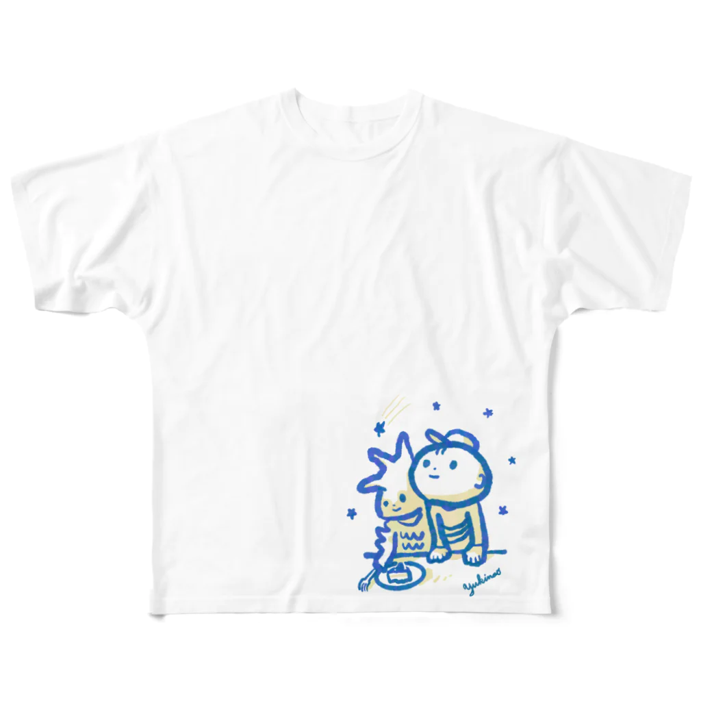 あかるいみらいけんきゅうじょのきみがほしをみてるあいだに フルグラフィックTシャツ