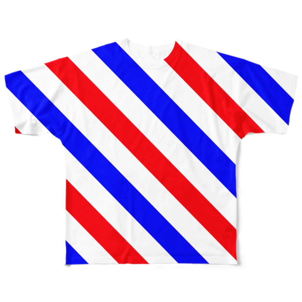 KT DESIGN LABORATORYのBarber Trico フルグラフィックTシャツ