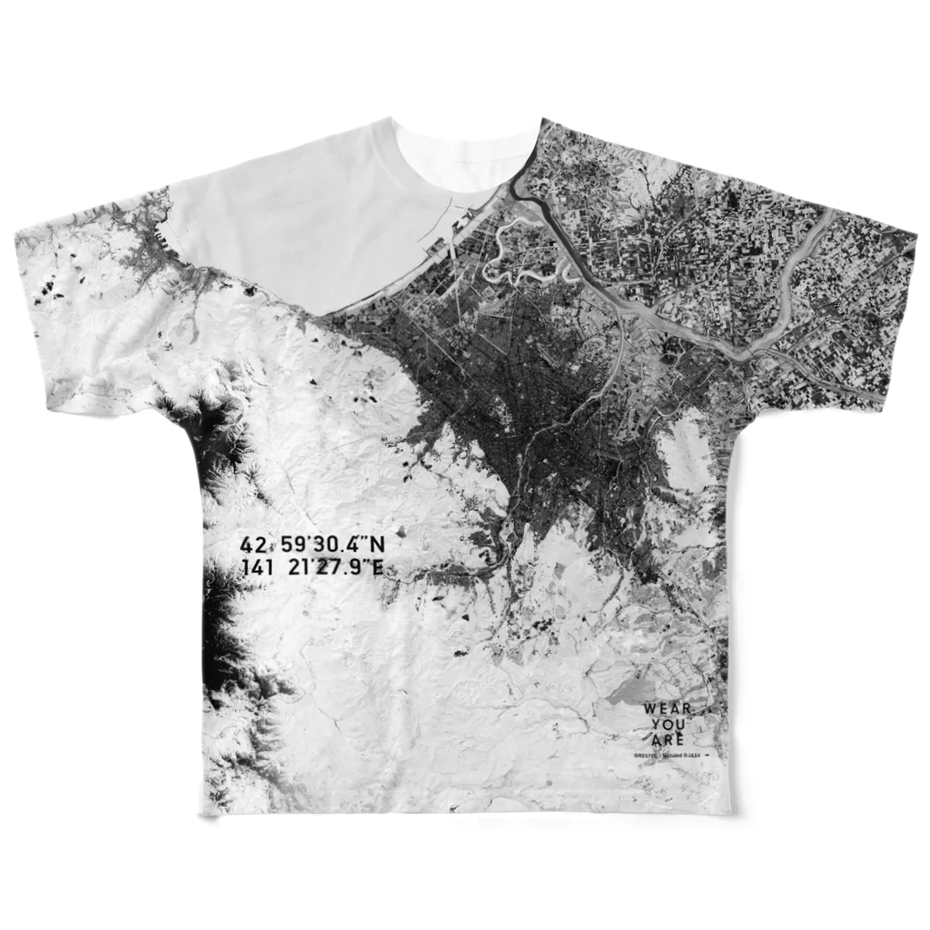 WEAR YOU AREの北海道 札幌市 Tシャツ 両面 All-Over Print T-Shirt