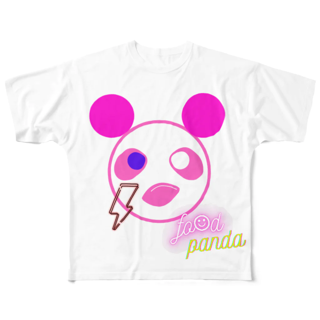 ༺ 🆈🆄🅽 ໘ 🅽🆃🅰༻のふーふーパンダTシャツ All-Over Print T-Shirt