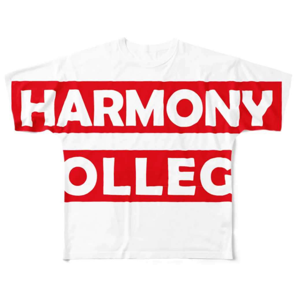 HarmonyCollege_Osyan-T-shirtのシンプルハーモニィカレッジ フルグラフィックTシャツ