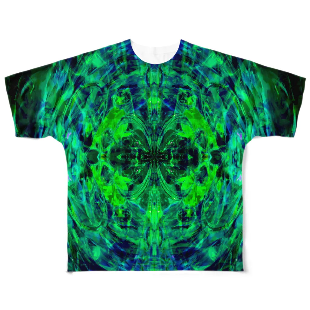 なほけろのkaleidoscope フルグラフィックTシャツ