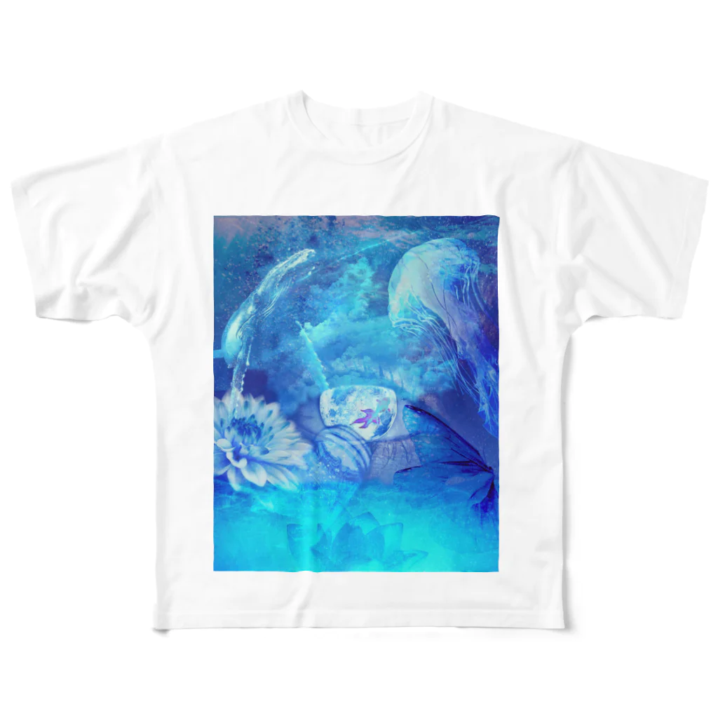 清凛涼水の夏。私の目に映るもの。「儚」 All-Over Print T-Shirt