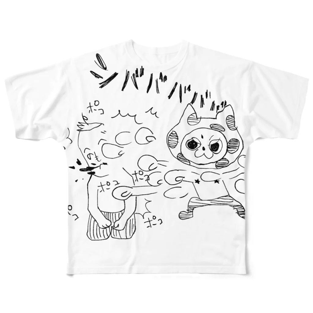 YMのはちたろうの「ﾌﾙﾎﾞｯｺにしてやんよ！」 All-Over Print T-Shirt