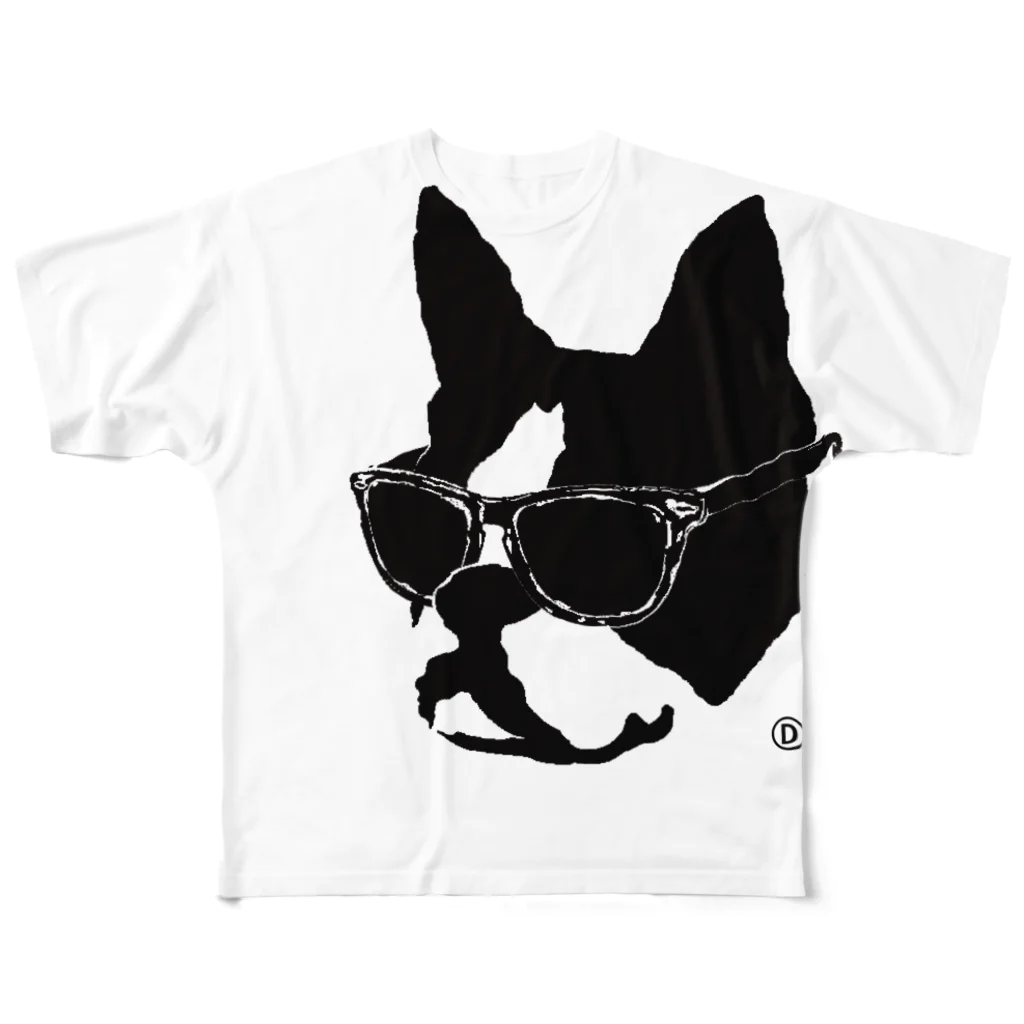 DOYLEEのA Dog In Vacation フルグラフィックTシャツ