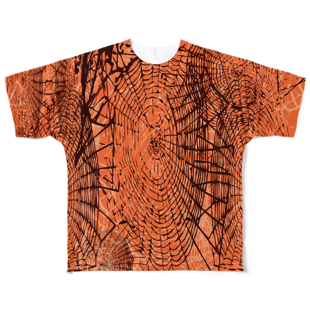  1st Shunzo's boutique のspiderweb  フルグラフィックTシャツ