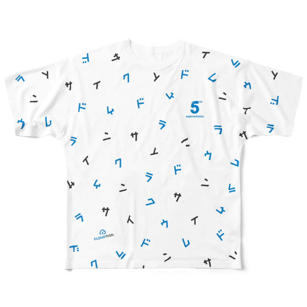 クラウドサインの[5th Anniv.]フルグラフィック All-Over Print T-Shirt