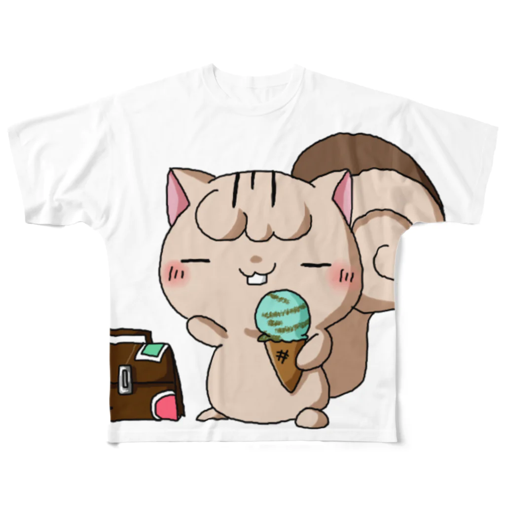 itomeanimalsのじぇーむずフルグラフィックTシャツ All-Over Print T-Shirt