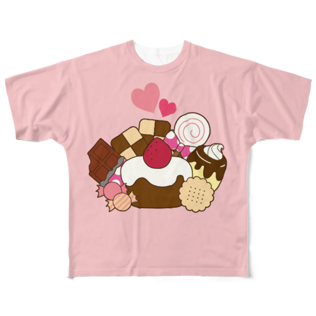 にゃぎまるのお店のSweeets!!! All-Over Print T-Shirt