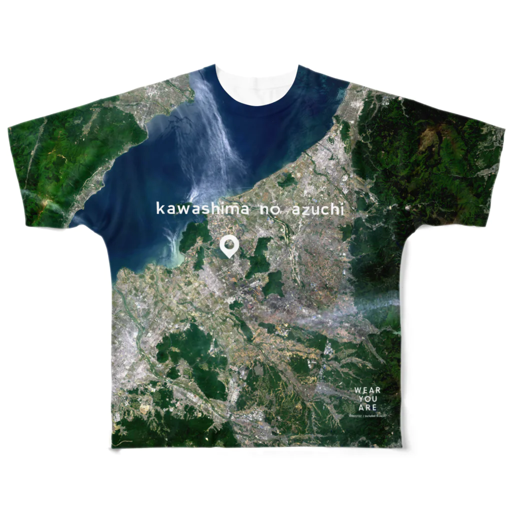 WEAR YOU AREの滋賀県 近江八幡市 Tシャツ 両面 All-Over Print T-Shirt