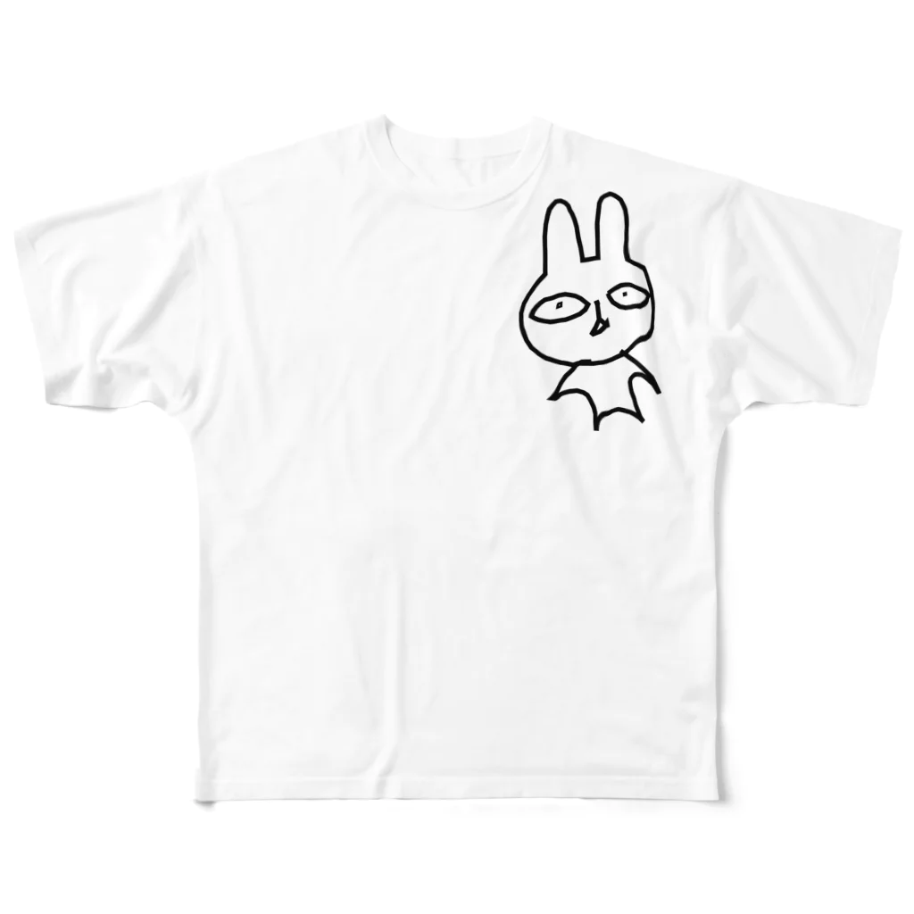 わんだわんのうさのうー フルグラフィックTシャツ