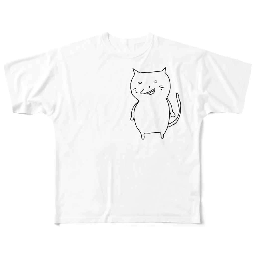 わんだわんのやきいもや けたねこ All-Over Print T-Shirt