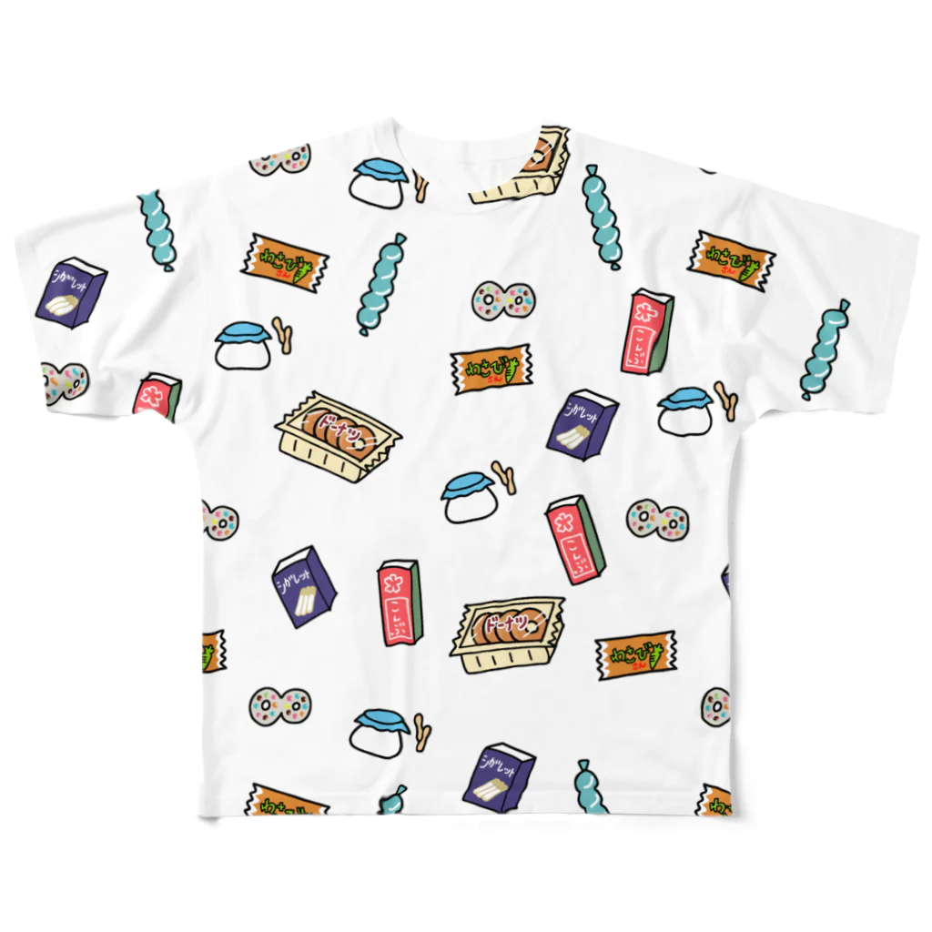 SHIHOの駄菓子の夢 dot. フルグラフィックTシャツ