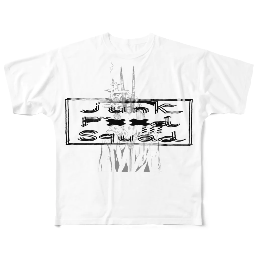 JunkFoodSquadのデザインロゴTee6 All-Over Print T-Shirt