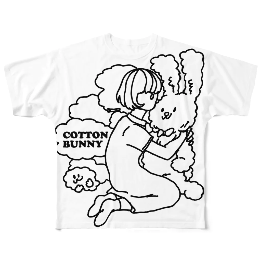 CHEBLOのCOTTN BUNNY  フルグラフィックTシャツ