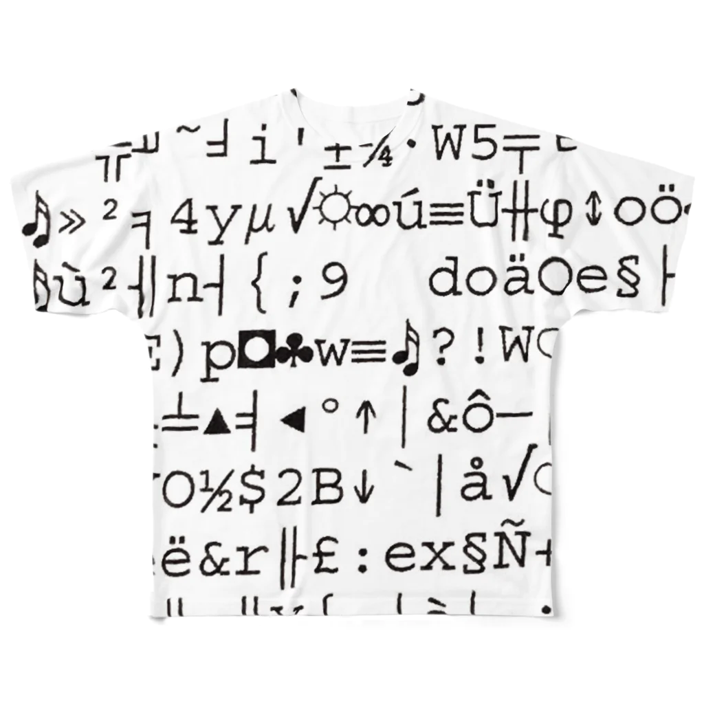 ORIPUUU  WORKSの宇宙コード All-Over Print T-Shirt