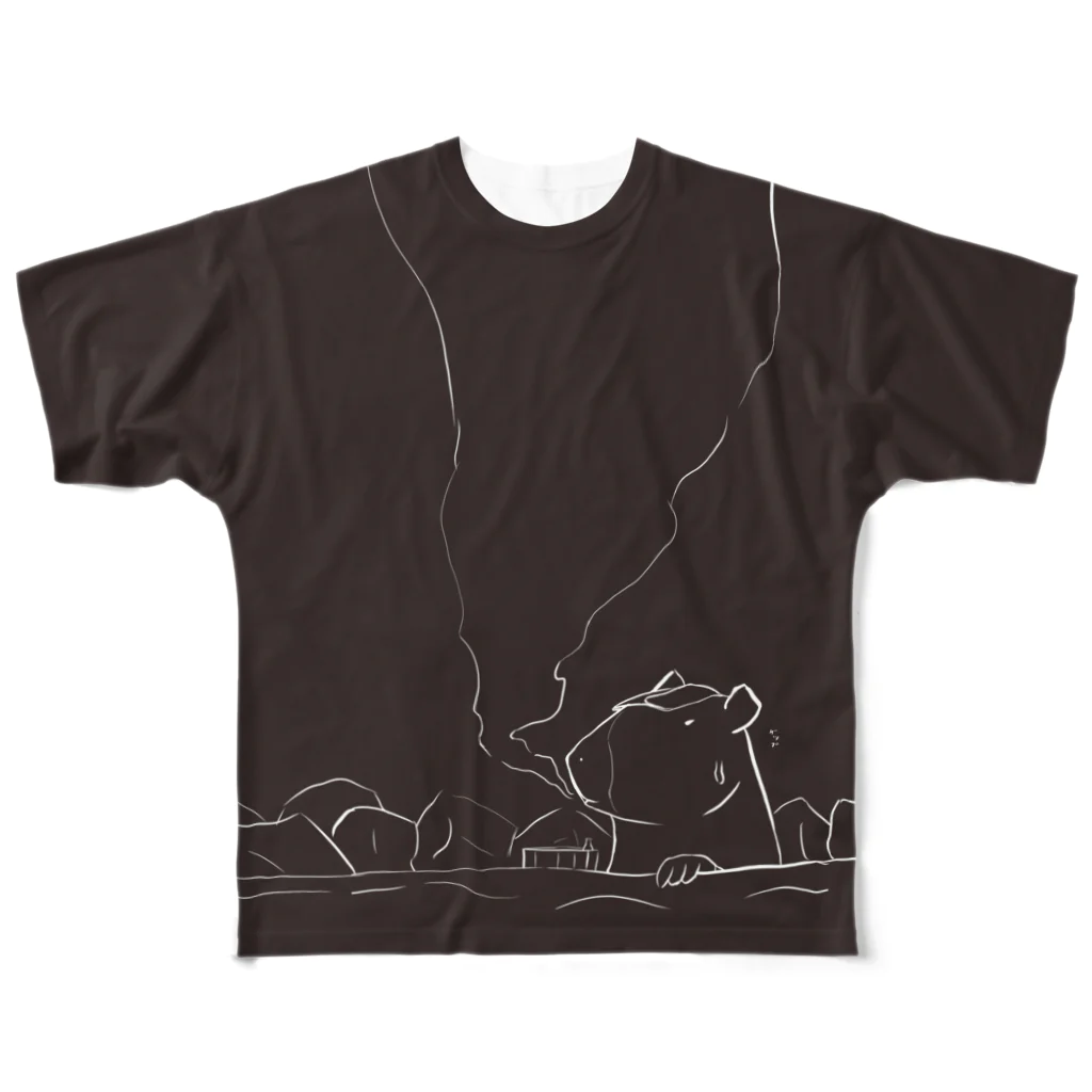 木箱/skeb募集中の逆かぴばら温泉Tシャツ All-Over Print T-Shirt