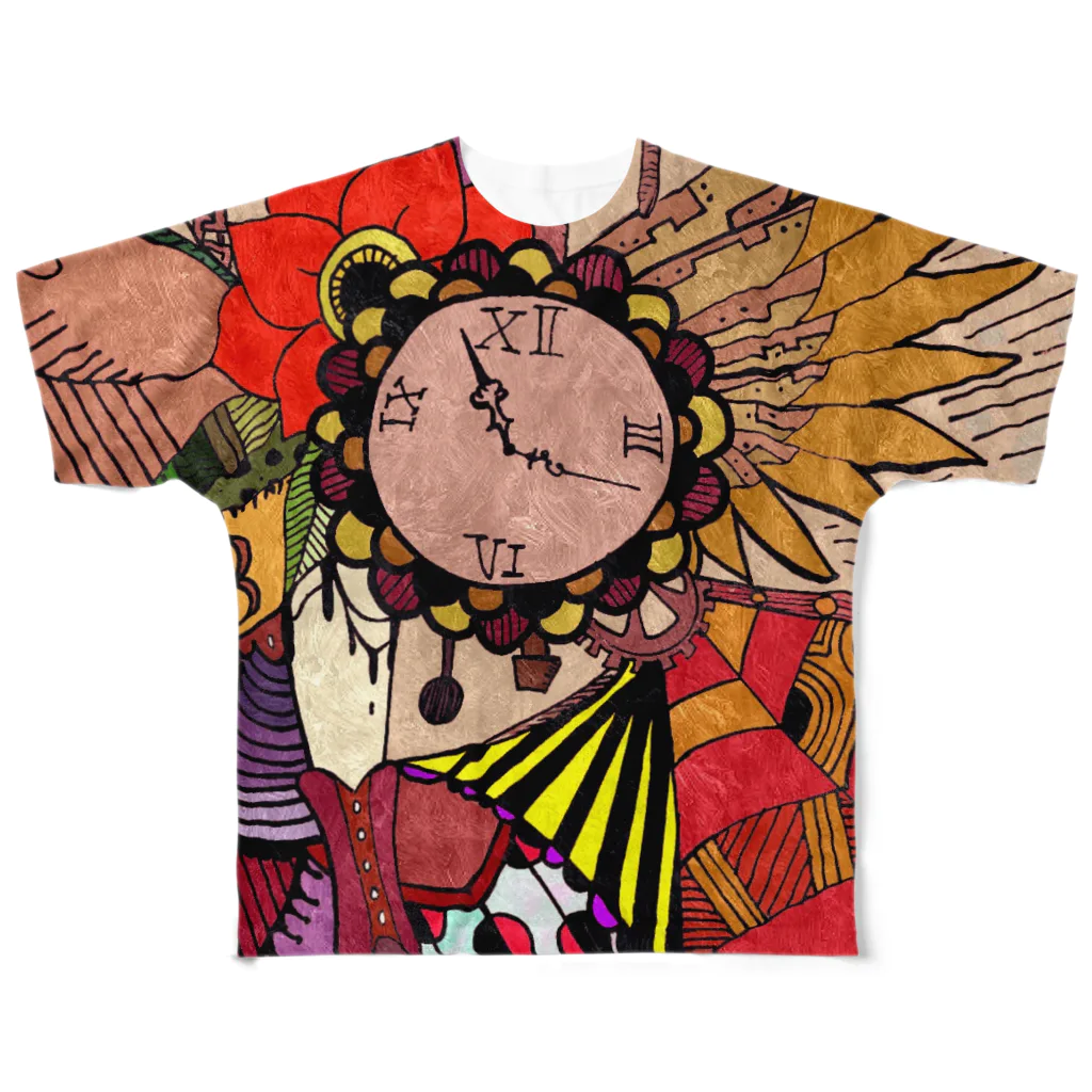 roseのpunk time All-Over Print T-Shirt