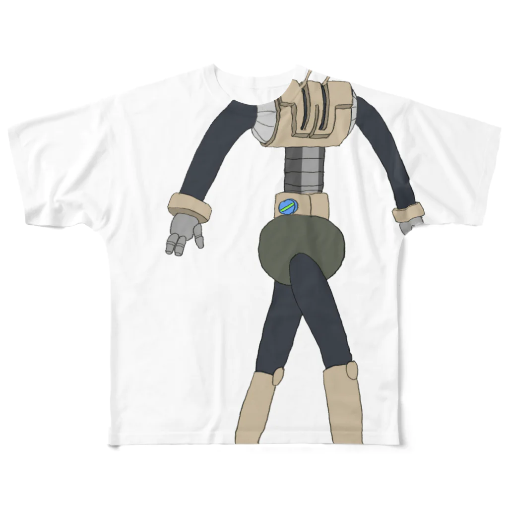 やんこまのロボットくん フルグラフィックTシャツ