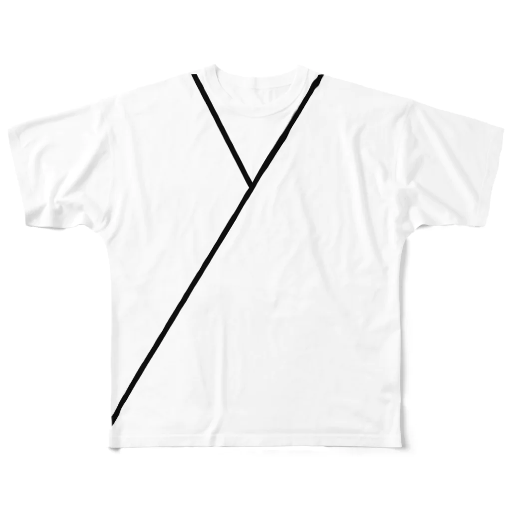 lenonの襟合わせ All-Over Print T-Shirt