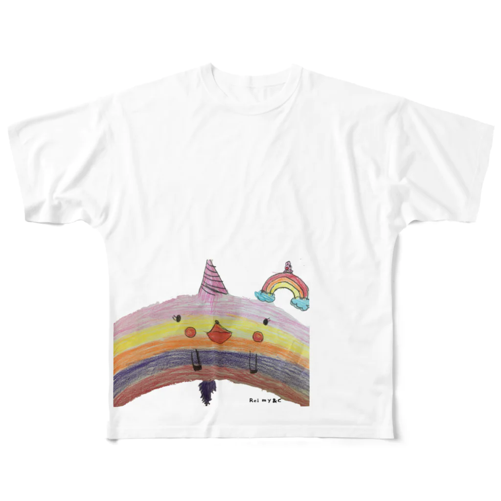 Reimy&Cの虹色さん All-Over Print T-Shirt