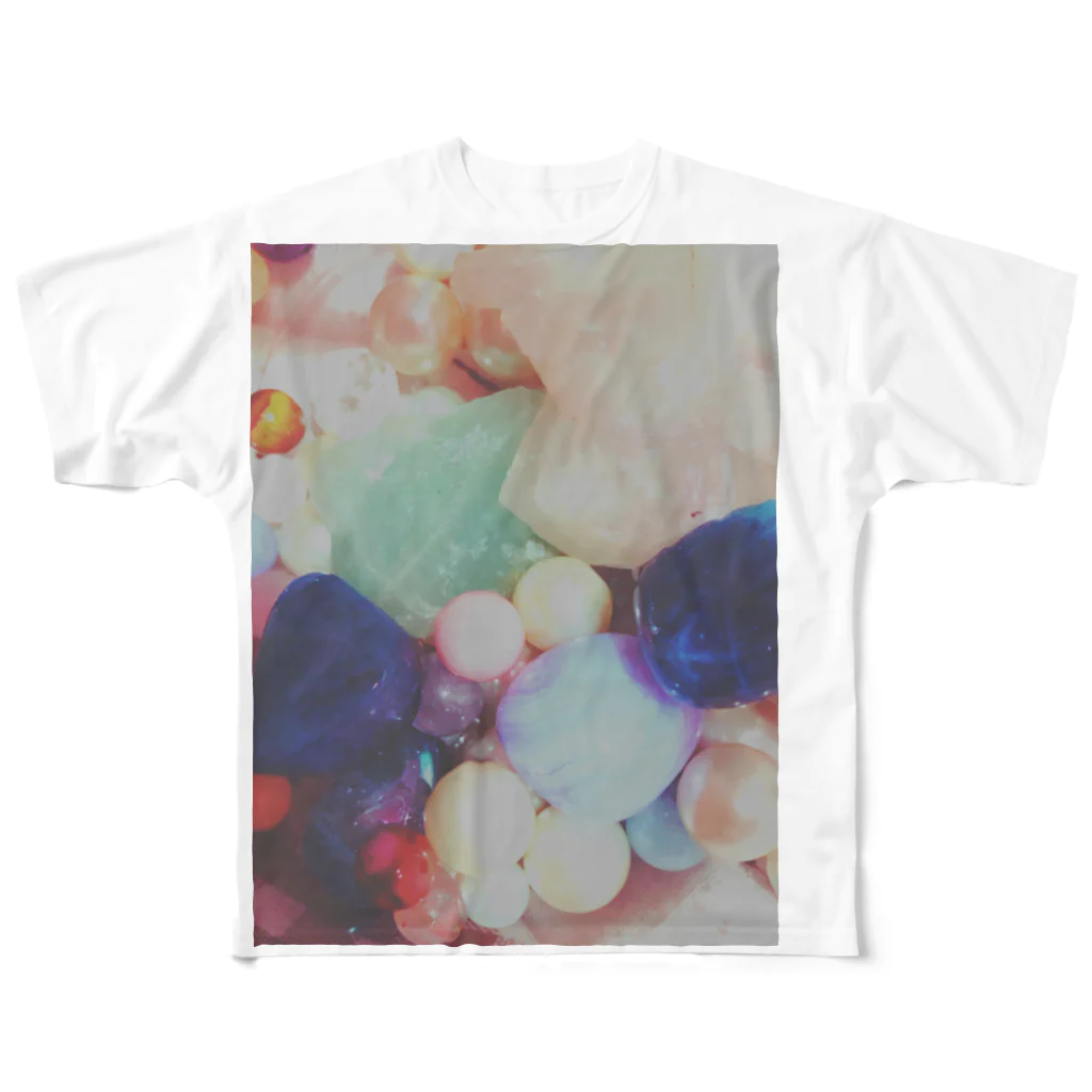 The Mineral Blueのぱわーのすとーん All-Over Print T-Shirt
