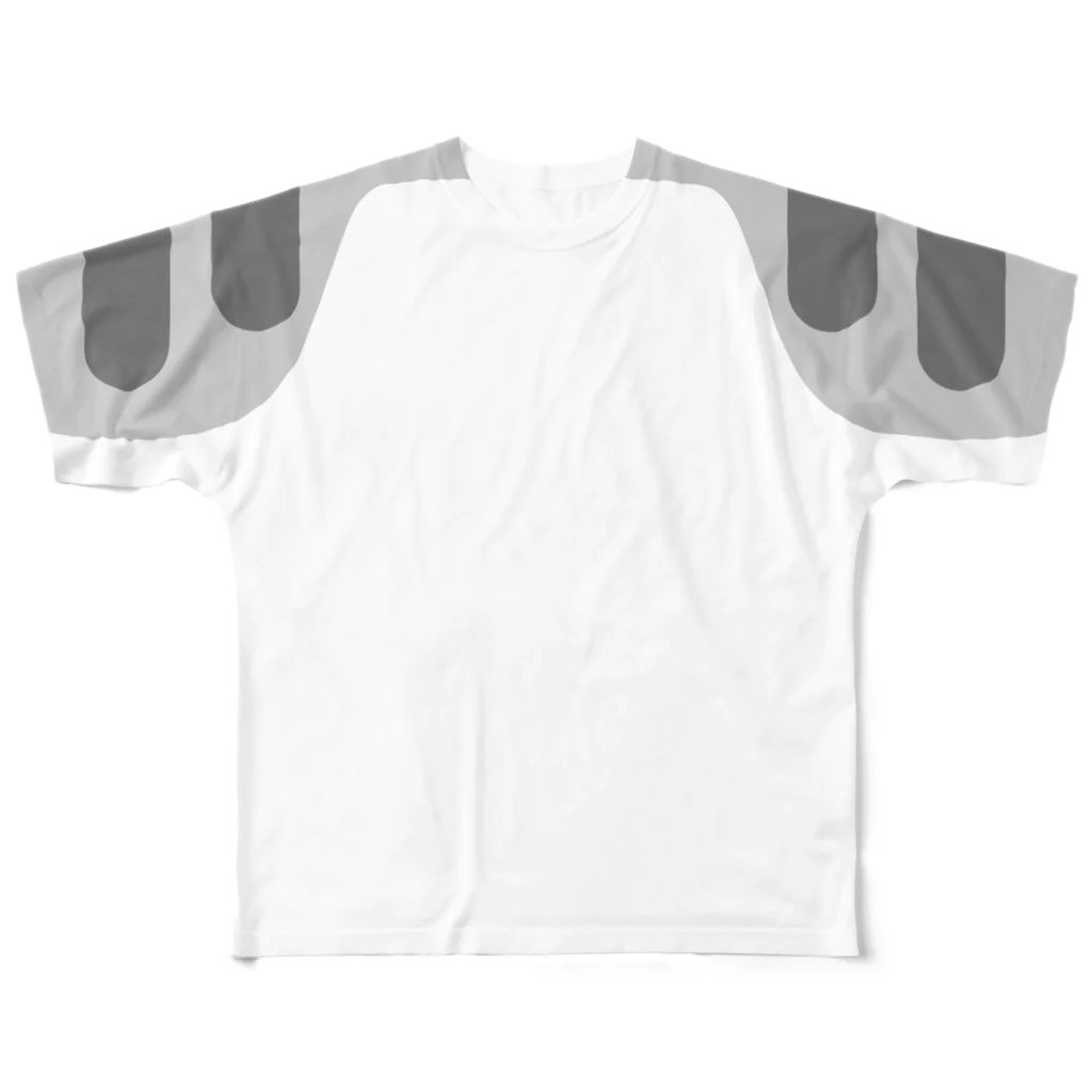 現役デザイナーが作る気ままショップの猫になれるTシャツ（サバトラver） All-Over Print T-Shirt