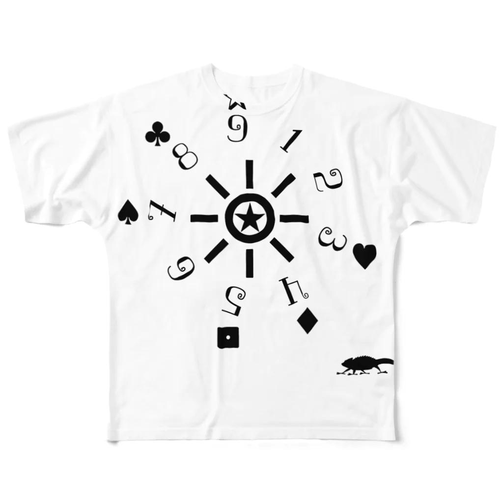 試作 ジェンダーレス ショップの時計 All-Over Print T-Shirt