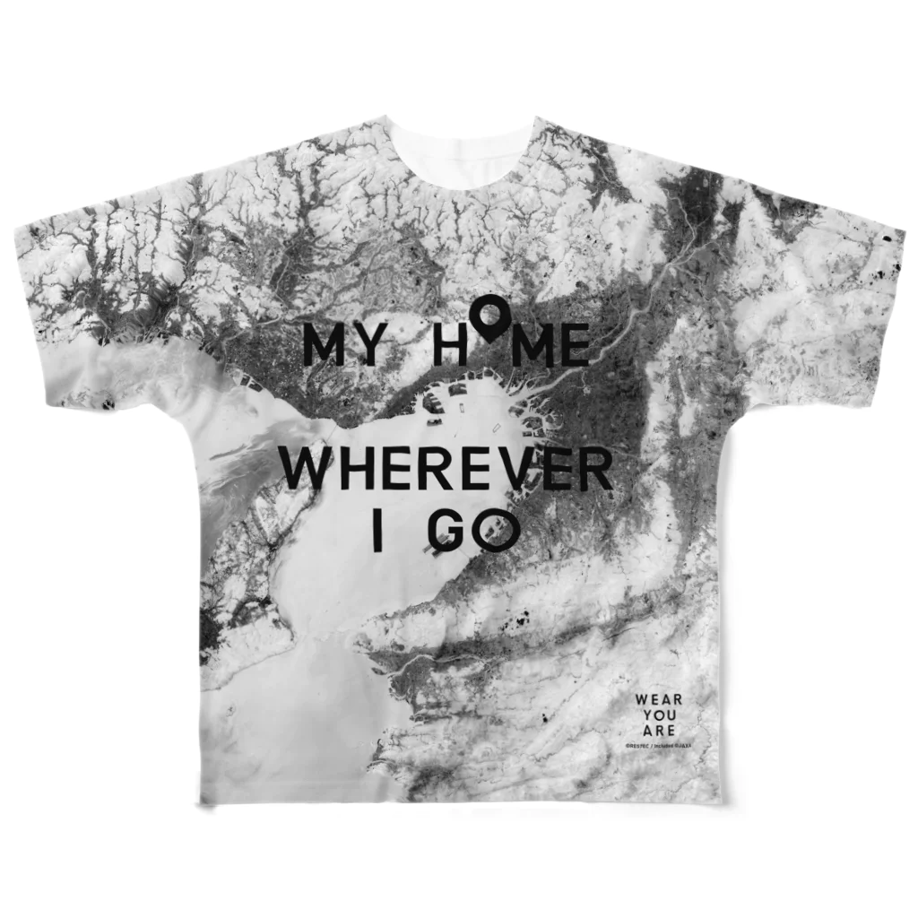 WEAR YOU AREの兵庫県 西宮市 Tシャツ 両面 All-Over Print T-Shirt