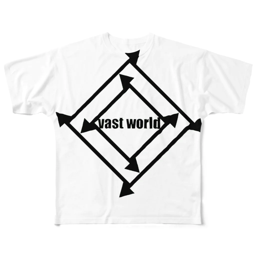 PNG PROJECTのvast world  フルグラフィックTシャツ