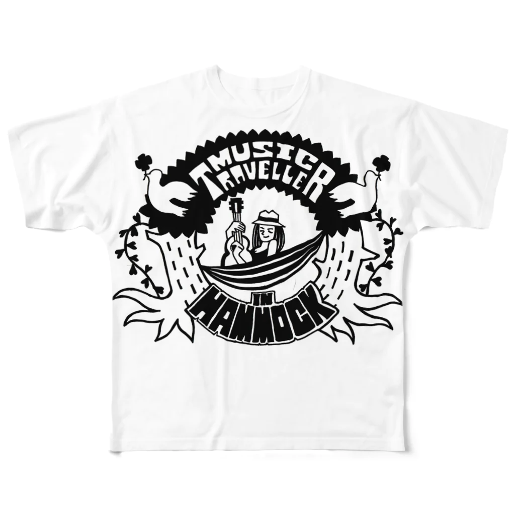 HAMMOCKのMUSIC　TRAVELLER フルグラフィックTシャツ