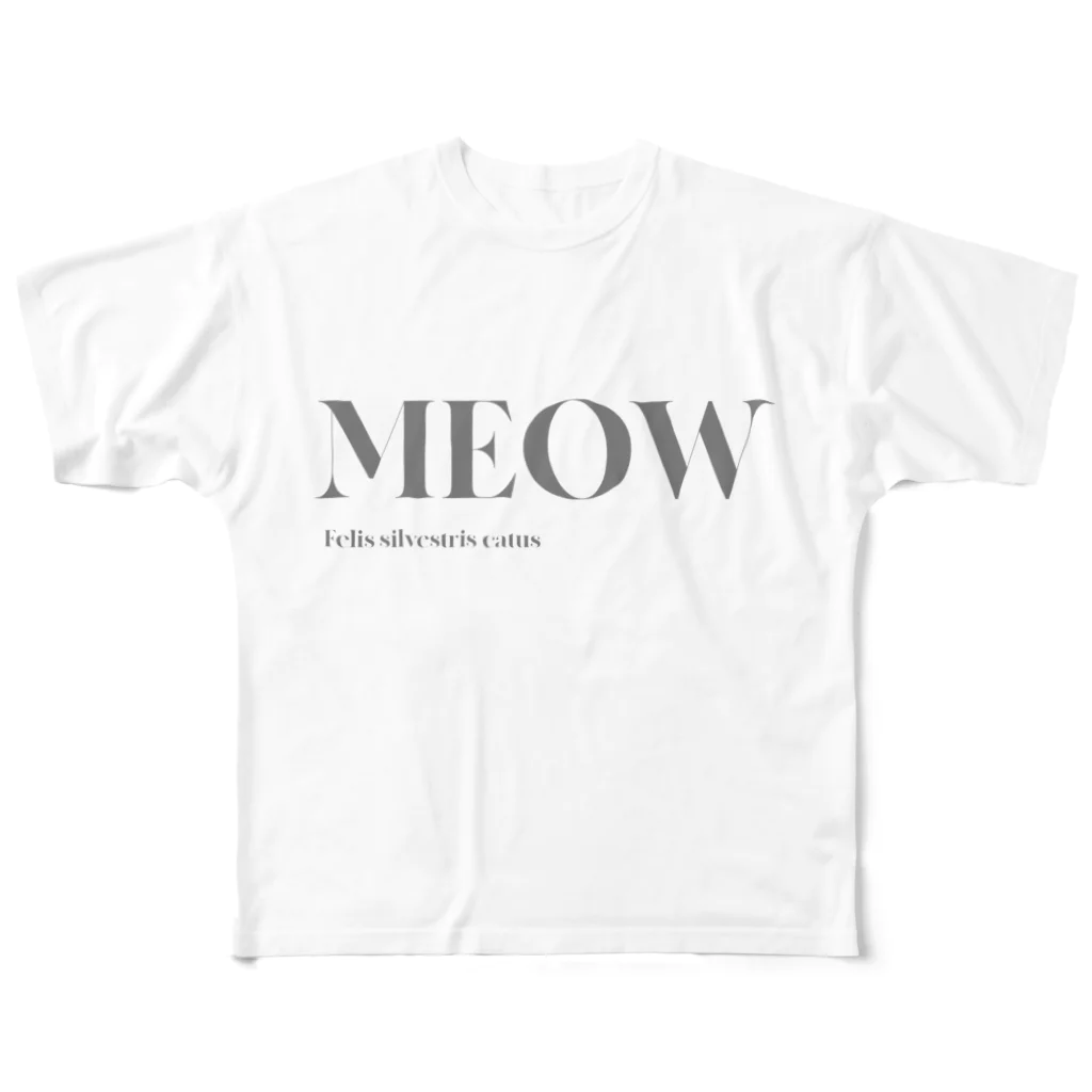 Clio クレイオの猫好きのための フルグラフィックTシャツ