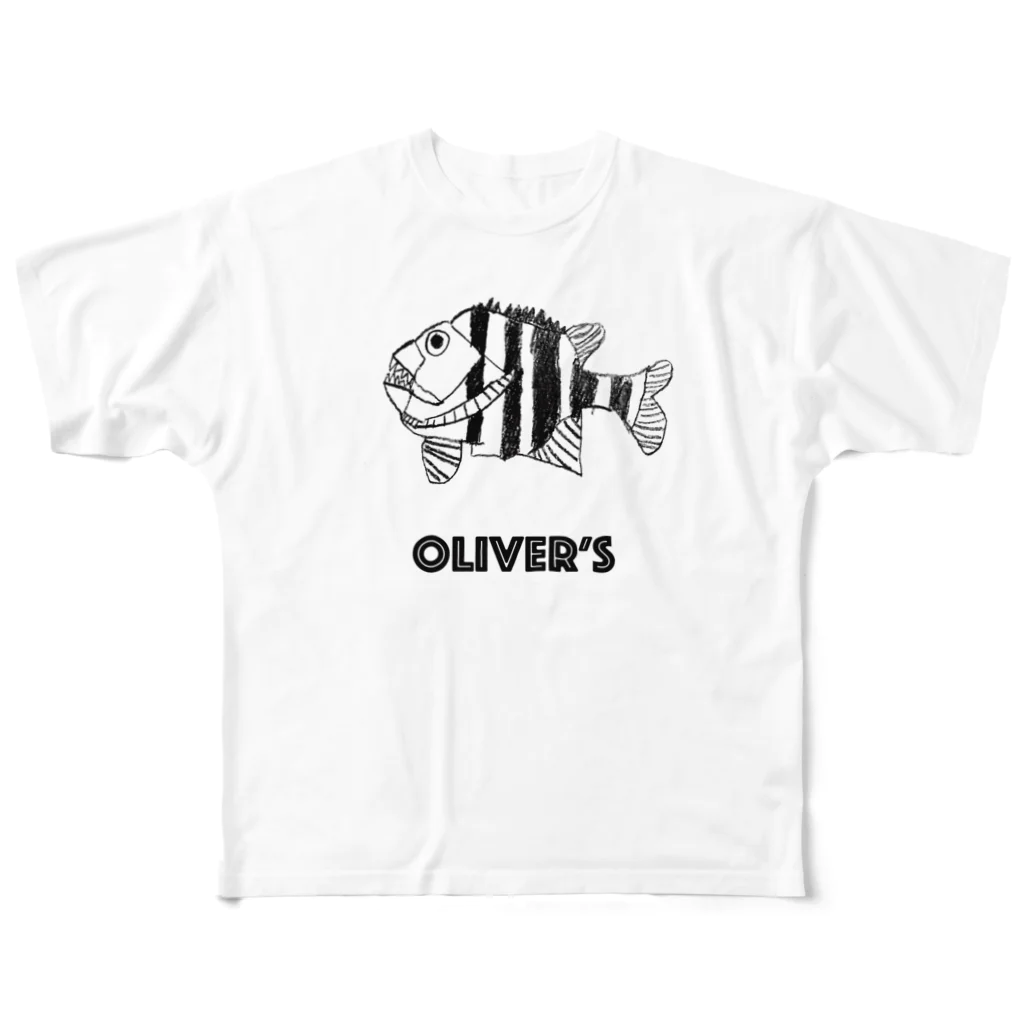 Oliver's のOliver's Fish 石鯛 All-Over Print T-Shirt