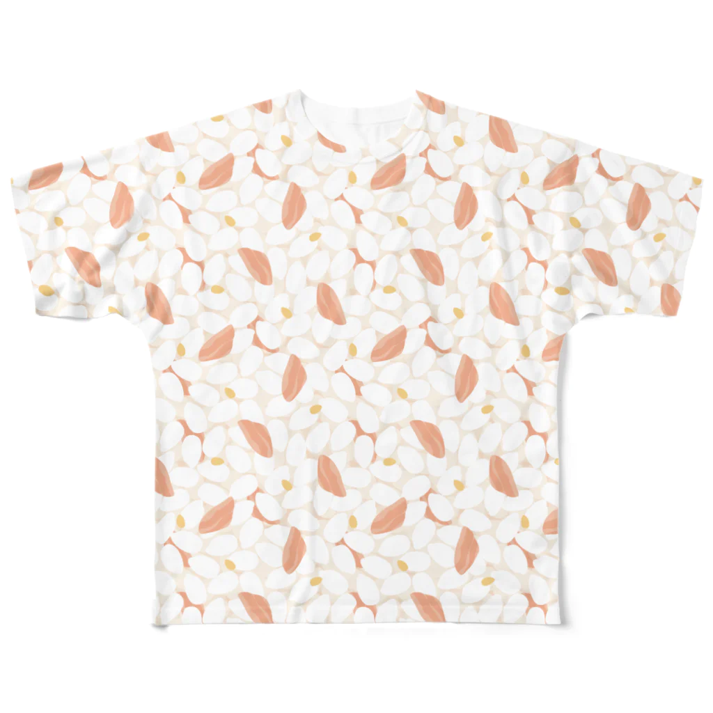 あわじテキスタイルの鮭ご飯 All-Over Print T-Shirt