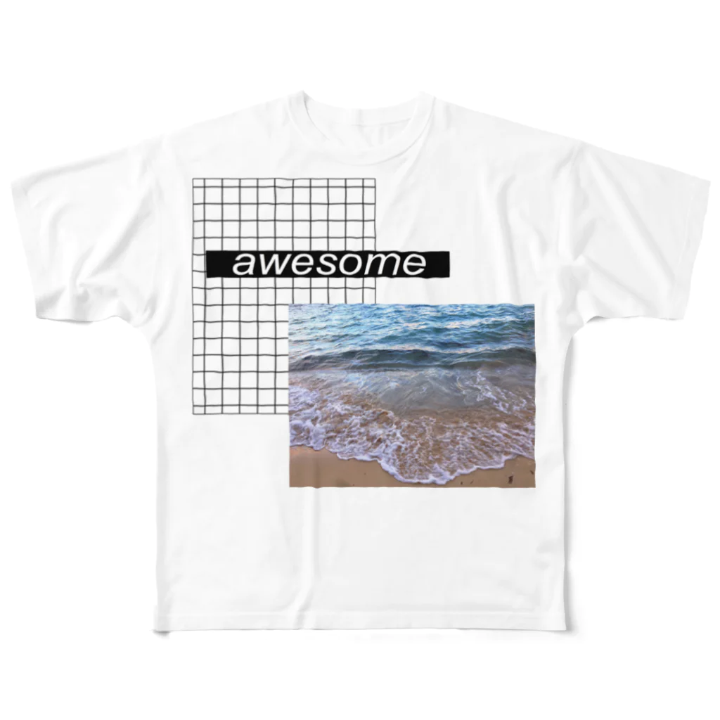mynameis_ayaのawesome🌊 All-Over Print T-Shirt